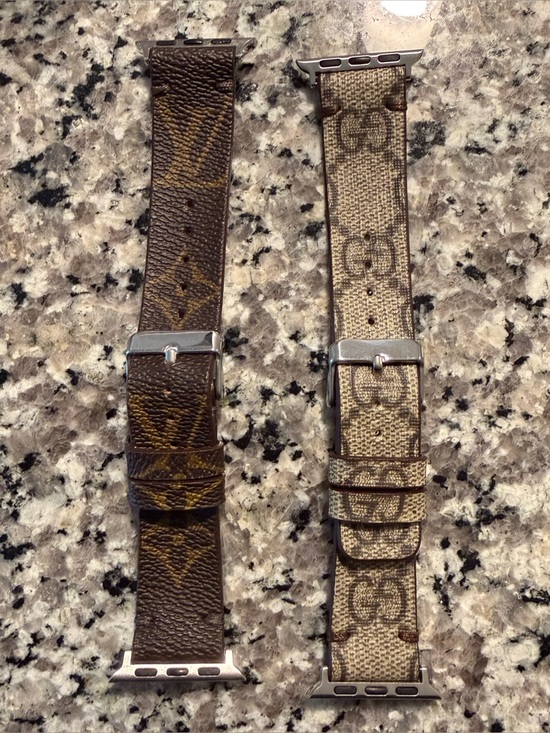 Louis Vuitton Accessories - Louis Vuitton Brown Monogram Canvas Apple Watch Straps (Pair)